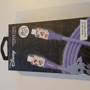 Disney Minnie Mouse Charging Cable USB-C to USB-C Phone Accessories